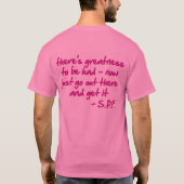 Betere T-shirt (roze vast) (Achterkant)