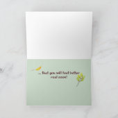 Betere twee muizen op het houten log met bladeren kaart (Binnen)