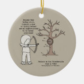 Betere volgende keer keramisch ornament (Voorkant)