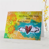 Betere wensen - Blank Wenskaart Kaart (Gele Bloem)