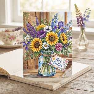Beterschap Bloemen voor een beter gevoel Kaart