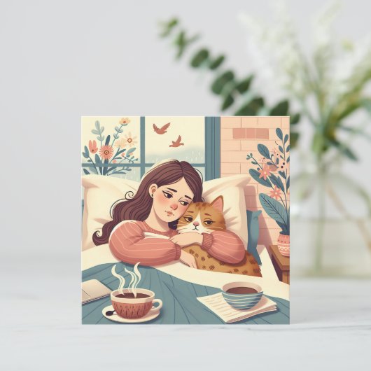 Beterschap | Chronische ziekte blanco Kaart (Staand voorkant)