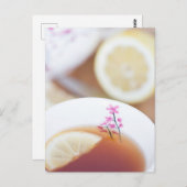 Beterschap citroenthee ansichtkaart briefkaart (Voorkant / Achterkant)