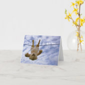 Beterschap en een dikke knuffel. kaart (Gele Bloem)