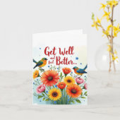Beterschap en Voel je Beter Kaart (Gele Bloem)
