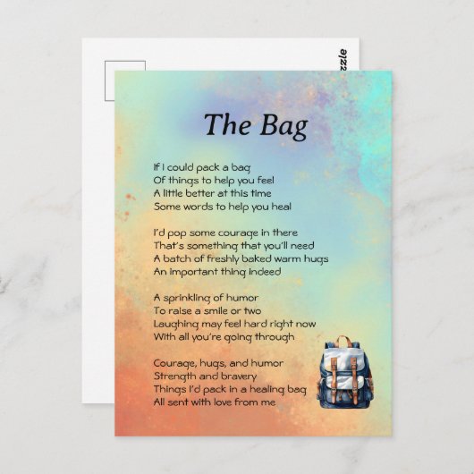 Beterschap Gedicht Briefkaart (Voorkant / Achterkant)