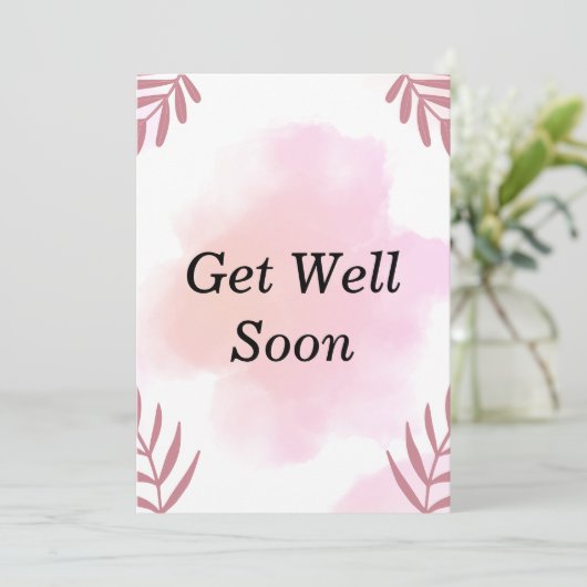 beterschap kaarten aquarel (Staand voorkant)