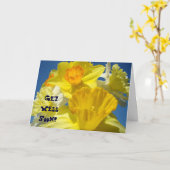 Beterschap! Kaarten Felgele Narcis Bloem (Gele Bloem)