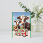 beterschap koeien briefkaart (Staand voorkant)