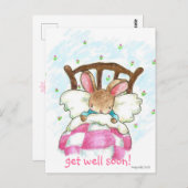 Beterschap Konijn Ansichtkaart Briefkaart (Voorkant / Achterkant)