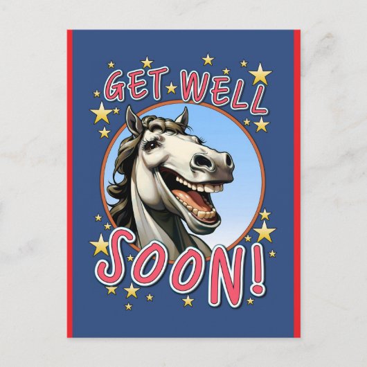 beterschap paard briefkaart (Voorkant)