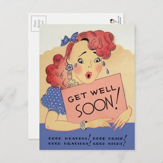 Beterschap Vintage Briefkaart (Voorkant / Achterkant)