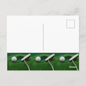 Beterschap voor golfer briefkaart (Achterkant)