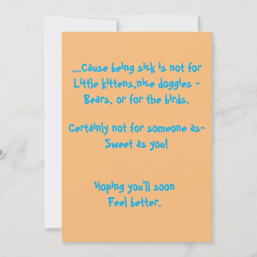 Beterschap Wenskaart.  Bedankkaart (Achterkant)