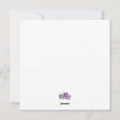 Beterschapskaart met bloemen (vierkant) feestdagenkaart (Achterkant)