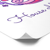 Beth B initiaal doedle art Poster (Hoek)