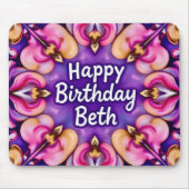 BETH ~ Floral Birthday Greeting ~ Muismat (Voorkant)