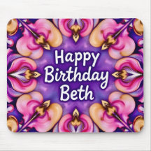 BETH ~ Floral Birthday Greeting ~