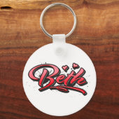 Beth red Heart Graffiti Schlüsselanhänger Sleutelhanger (Voorkant)