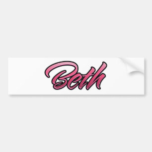 Beth-roze Aufkleber-Sticker Bumpersticker