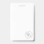 Beth Shean Bagage Label Badge (Achterkant)