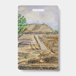 Beth Shean Bagage Label Badge