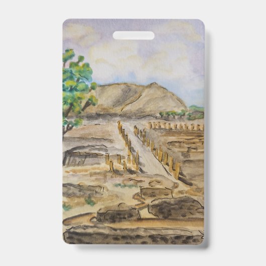 Beth Shean Bagage Label Badge (Voorzijde)