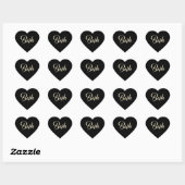 Beth white gold Handwriting Aufkleber Herz Hart Sticker (Vel)