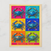 Bethany Beach Ansichtkaart Delaware Peach Vintage Briefkaart (Voorkant)