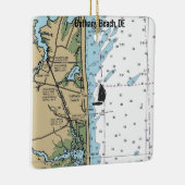 Bethany Beach DE Chart Keramisch Ornament (Rechts)