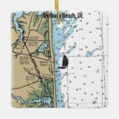 Bethany Beach DE Chart Keramisch Ornament (Voorkant)