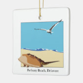 Bethany Beach, DE Hoefijzer Krab Zee Gull Beach Keramisch Ornament (Links)