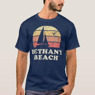 Bethany Beach DE Vintage Sailboat 70 s Throwback T-shirt
