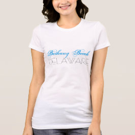 Bethany Beach Delaware Blue en Black, aangepast T-shirt
