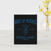 Bethany Beach Delaware De Funny Stranden Te Kaart (Gele Bloem)