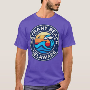 Bethany Beach Delaware DE Nautische golven D T-shirt