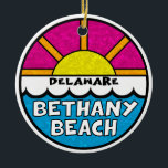 Bethany Beach Delaware Keramisch Ornament<br><div class="desc">Bethany Beach Delaware</div>