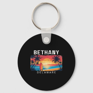 Bethany Beach Delaware Mannen Vrouwen Surfen Sleutelhanger