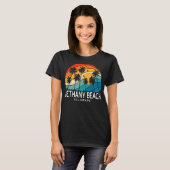 Bethany Beach Delaware Palm Tree Tropical Beach Zo T-shirt (Voorkant volledig)
