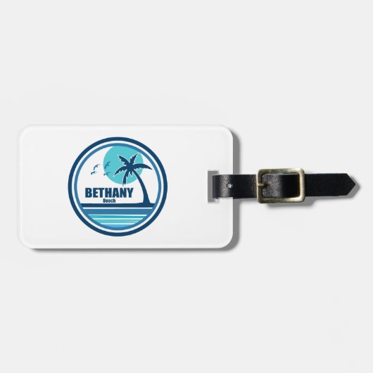 Bethany Beach Delaware Palm Tree Vogels Bagagelabel (Voorkant horizontaal)