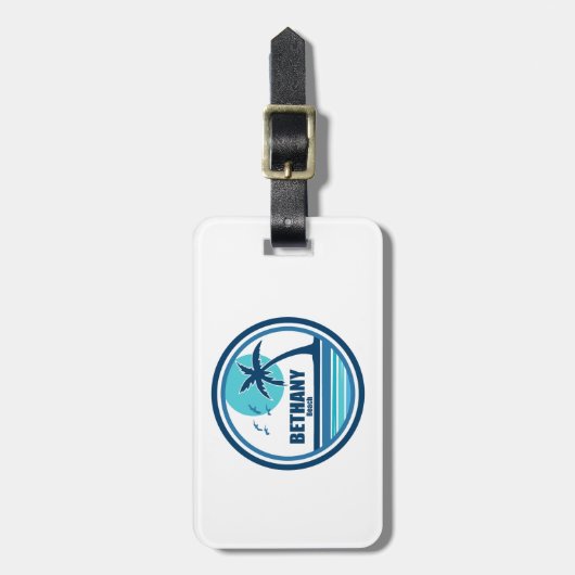Bethany Beach Delaware Palm Tree Vogels Bagagelabel (Voorkant verticaal)