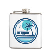 Bethany Beach Delaware Palm Tree Vogels Heupfles (Voorkant)