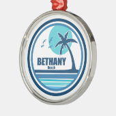 Bethany Beach Delaware Palm Tree Vogels Metalen Ornament (Links)