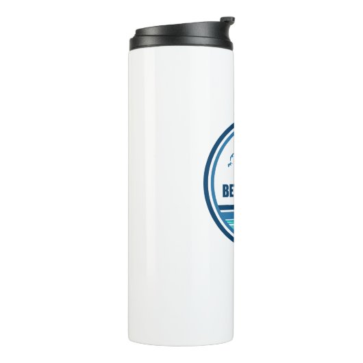 Bethany Beach Delaware Palm Tree Vogels Thermosbeker (Gedraaid links)