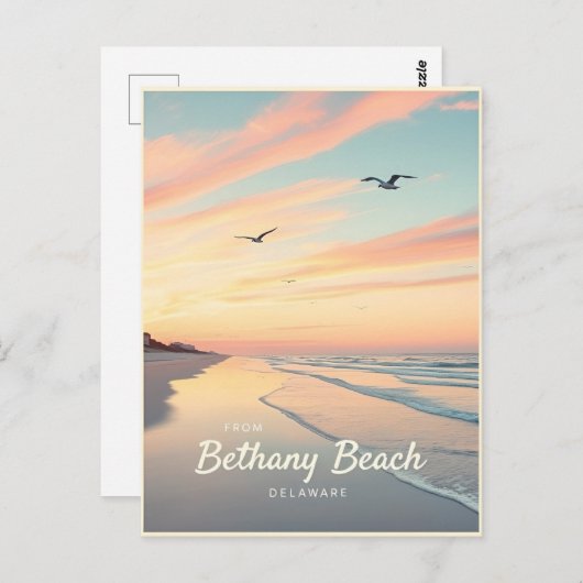 Bethany Beach, Delaware – Quiet Beachscapes Briefkaart (Voorkant / Achterkant)