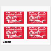 Bethany Beach Delaware Rechthoekige Sticker (Vel)