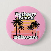 Bethany Beach Delaware Ronde Button 7,6 Cm (Voorkant)