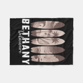 Bethany Beach Delaware Surfplank Mannen Vrouwen Su Fleece Deken (Voorkant (Horizontaal))