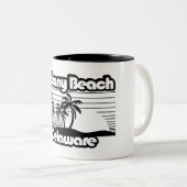 Bethany Beach Delaware Tweekleurige Koffiemok (Voorkant rechts)