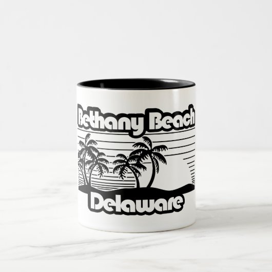 Bethany Beach Delaware Tweekleurige Koffiemok (Center)